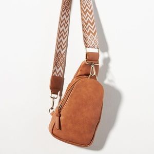 Anthropologie Liberty Crossbody Bag Tan- NEW